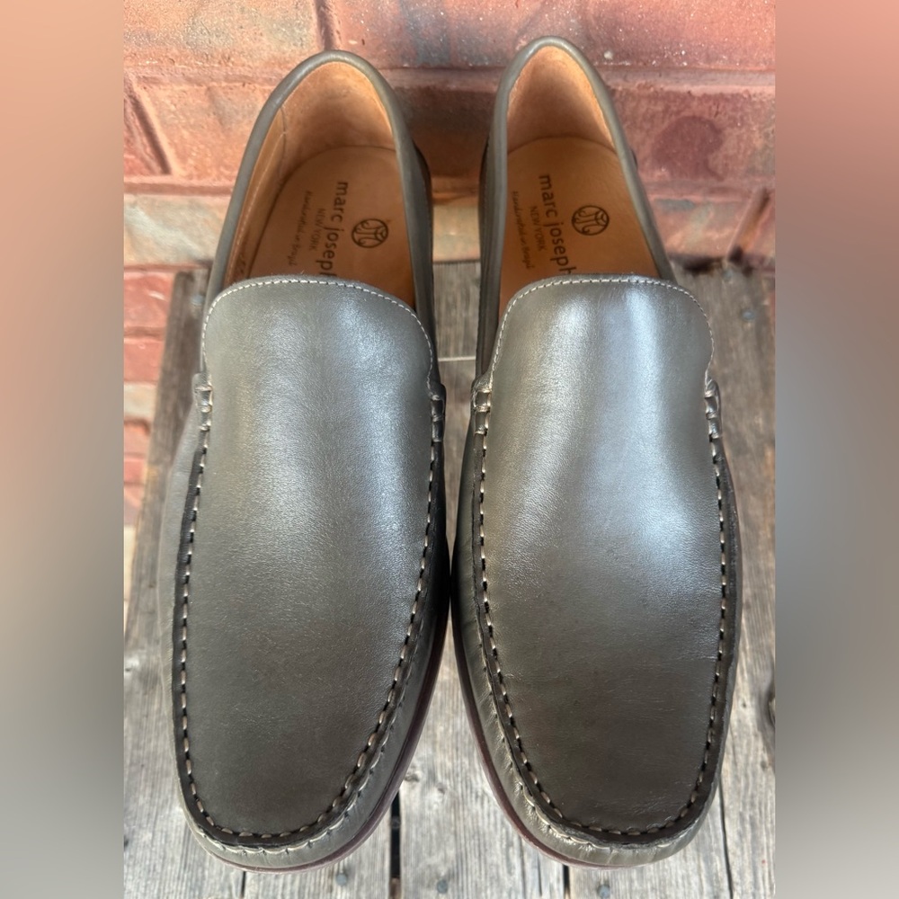 Marc Joseph NY Moccasins Driving Moc Shoes Loafers Men’s SZ 11 VNZ 021 Olive